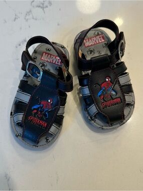 Vintage Marvel Spiderman Kids Sandal Shoes size 5